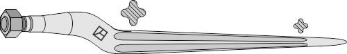 Silage tine 800mm