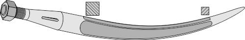 Bale grab claws 810mm