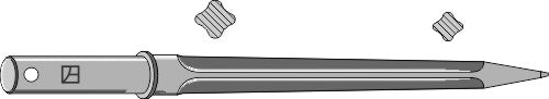 Front loading tine 850mm