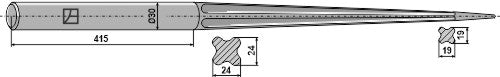 Welded tine 900mm