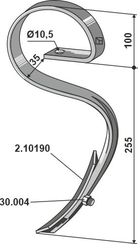 Gare tine ZJ65 with share