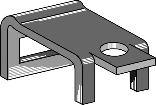 Clamp for tine 26x10