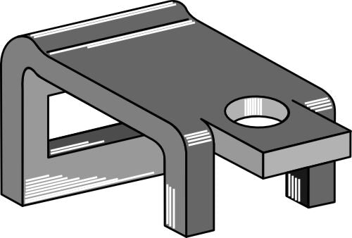 Clamp for tine 20x6,5