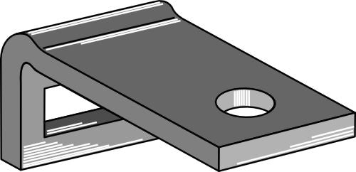 Clamp for tine 25х8