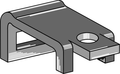 Clamp for tine 25x8