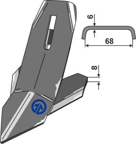 Sweep for quick change - 180mm