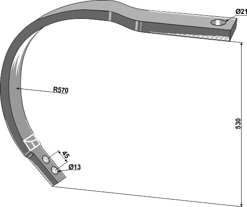 C-Tine 50 x 25 - left model