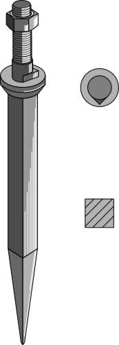 Harrow teeth from boron steel