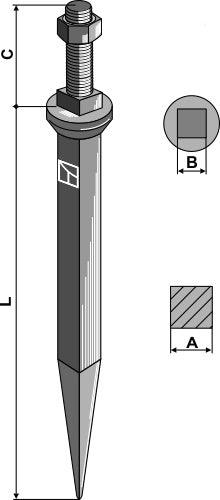 Harrow teeth from boron steel