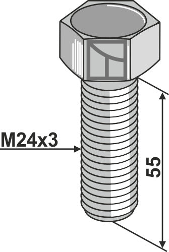 Bolt M24x3x55