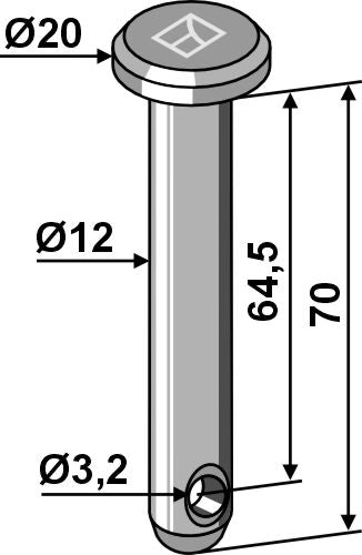 Cotter bolt  Ø12x70