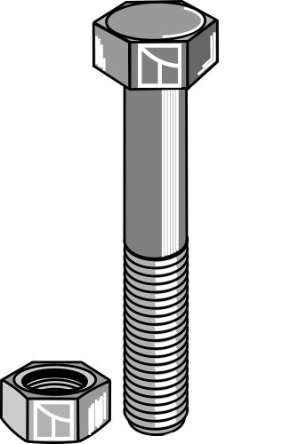 Bolt M20x2,5 - 8.8