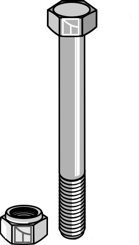 Bolt with self-locking nut