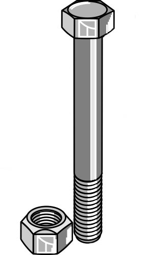 Bolt with self-locking nut