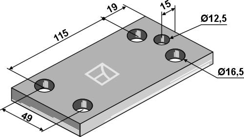 Plate 150x12x80