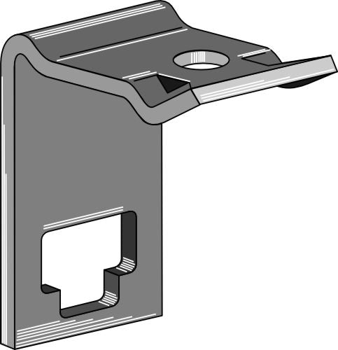Clamp for double coil springs 25x25
