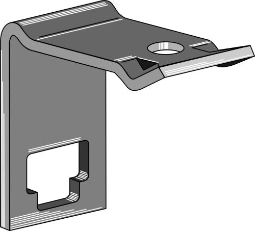 Clamp for double coil springs 30x30