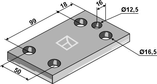 Plate 130x10x100