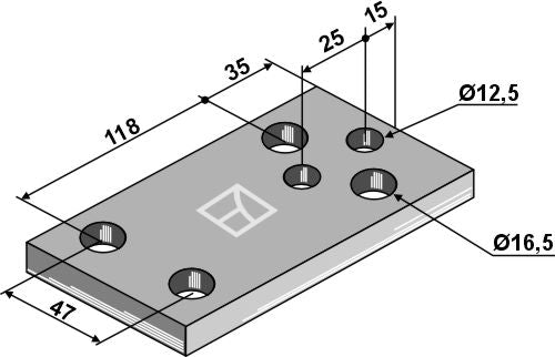 Plate 170x10x100