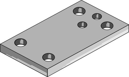 Plate 170x10x100