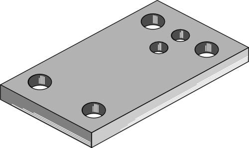 Plate 185x12x100