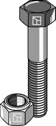 Hexagon bolt M16x1,5x60 with self-locking nut