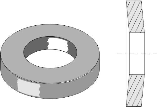 Washer Ø28,5x3xØ13 - DIN 6796