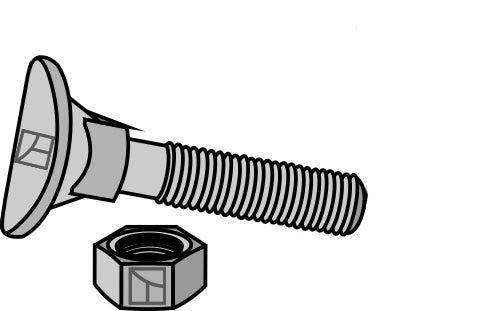 Cultivator bolt - M10x40 - 6.8