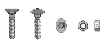 Cultivator bolt - M10x35 - 8.8