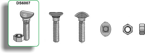 Cultivator bolt - M8x33 - 6.8