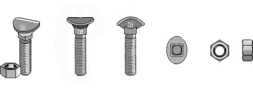 Cultivator bolt - M12x48 - 8.8