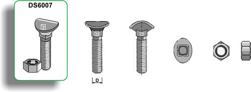 Cultivator bolt - M10x45 - 10.9