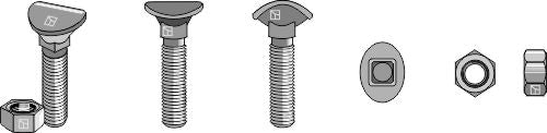 Cultivator bolt - M12x70 - 10.9