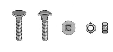 Cultivator bolt - M10x50 - 12.9