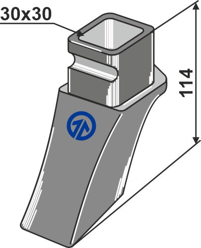 Straight attachment