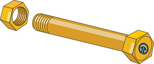 Bolt with self-locking nut