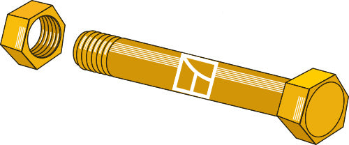 Bolt with self-locking nut