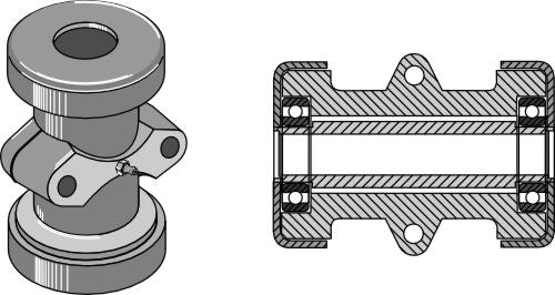 Bearing compl. for 30x30 square shaft