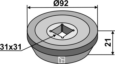 Flange extern Ø92