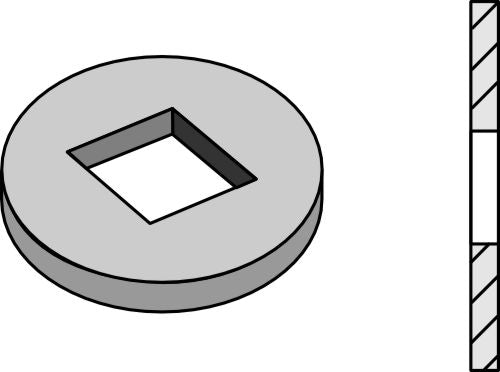 Compensation washer for 28x28 and 30x30 square shaft