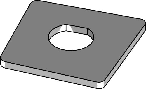 Weld-on plate