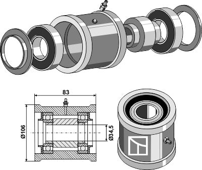 Bearing for Hankmo, compl.