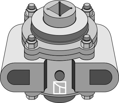 Bearing housing compl. without inward