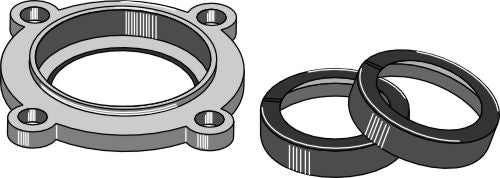 Housing cover with shaft seal