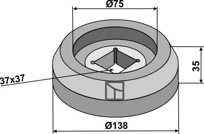 Flange intern Ø138