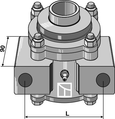 Bearing housing compl. without inwards