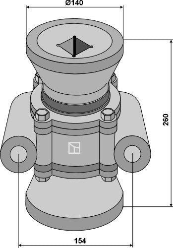 Taper roller bearing compl.