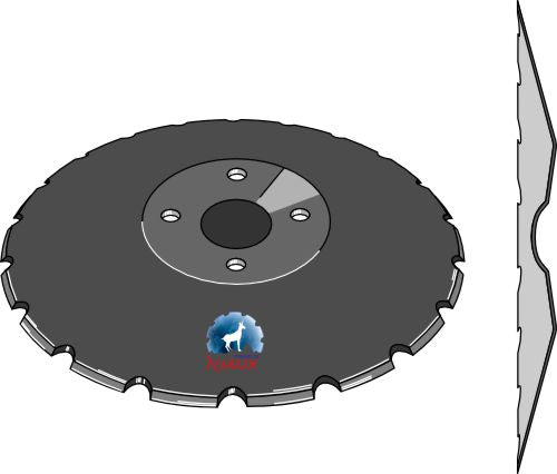 Notched disc Ø450x5