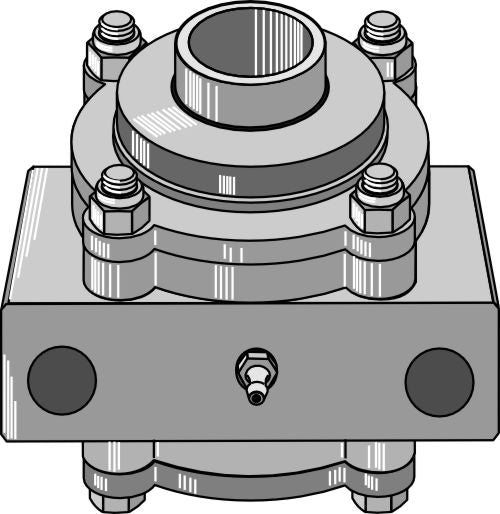 Bearing housing compl. without inwards