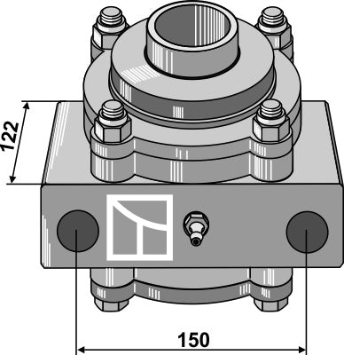 Bearing housing compl. without inwards